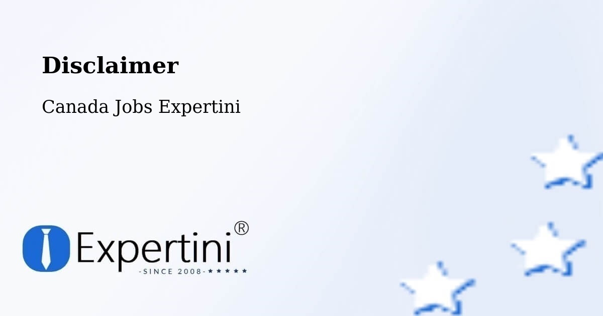 Disclaimer – Kenora - Canada Jobs Expertini